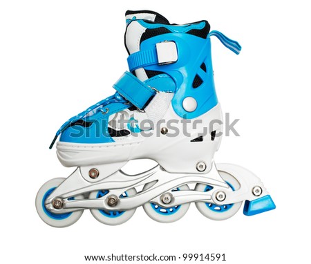 Baby blue roller skates