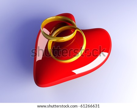 stock photo Marriage symbol 3D rendered Illustration stock photo Marriage symbol 3D rendered Illustration
