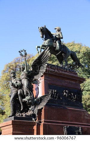 Monument of General San Martin in Buenos Aires, Argentina.