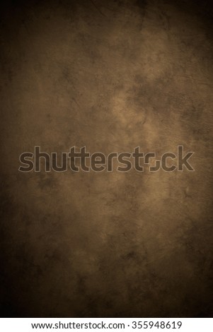 Painted canvas or muslin fabric cloth studio backdrop or background, suitable for use with portraits, products and concepts. Dark brown painted design, with darker edges.