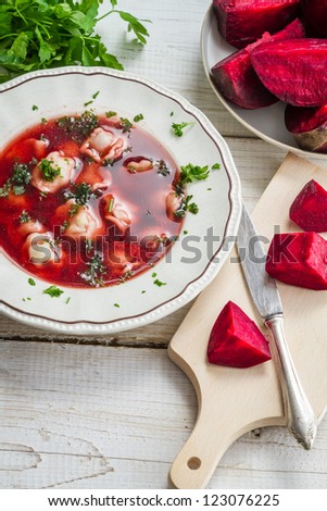 [Obrazek: stock-photo-christmas-borscht-served-in-...076225.jpg]
