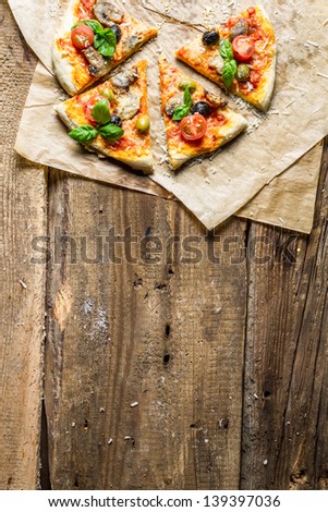 [Obrazek: stock-photo-fresh-pizza-on-paper-and-old...397036.jpg]