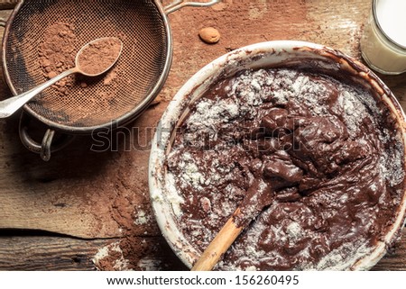 Mess when preparing homemade chocolate