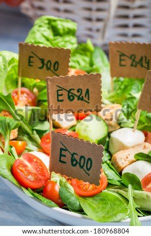 Vegetable salad with no preservatives