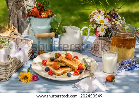 [Obrazek: stock-photo-summer-breakfast-in-the-gard...450549.jpg]