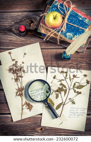 Preparing herbarium biology at a lesson
