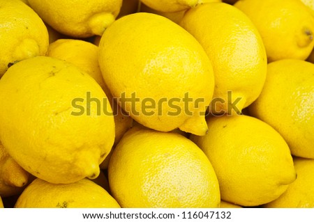 Fresh lemons background