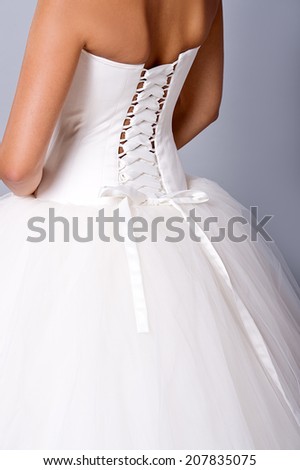 wedding detail of wedding dress