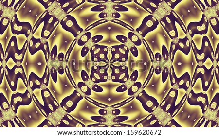 Original pattern design, abstract psychedelic art, autumn mirrors