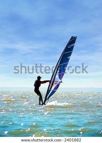 Surfing on sea of Azov