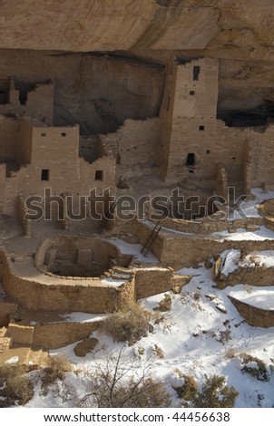 Cliff Palace dwellings in Mesa Verde National Park, Colorado
