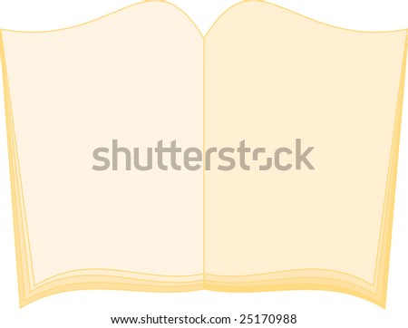 stock vector : Blank magazine or book pages design template vector