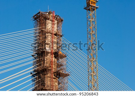 The construction of cable-stayed bridge