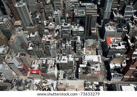 Overhead view of New York City - NYC Bird\'s Eye