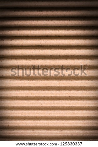 corrugated cardboard closeup