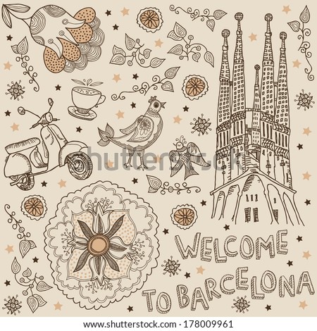 Barcelona background welcome to Barcelona Barcelona background welcome to Barcelona