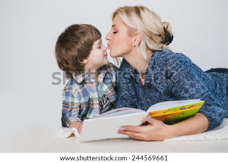 mother kiss son
