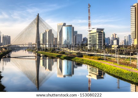 Sao Paulo View From Morumbi Bridge - Brazil