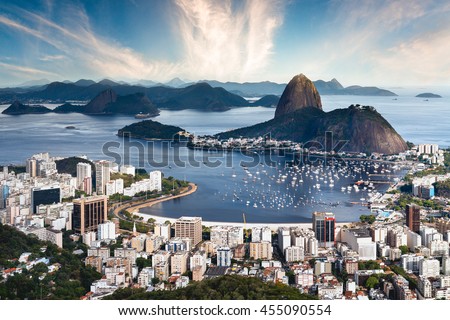 Rio de Janeiro Aerial Skyline - Brazil