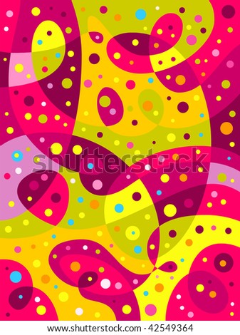 Colorful abstract art board - raster