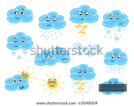 weather symbols wind. stock photo : Weather symbols