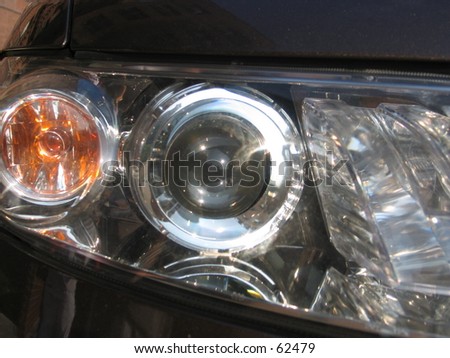 a car light, technological eye