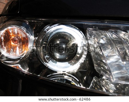 a car light, technological eye