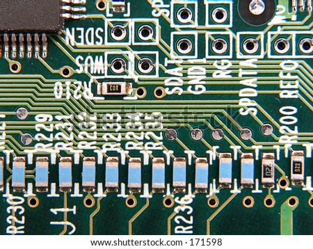 circuit board, great background, good detail and sharpness