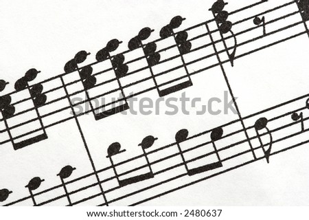 Musical notes on the diagonal