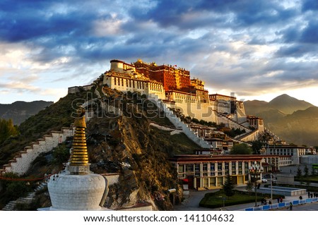 The potala palace,in Tibet of China