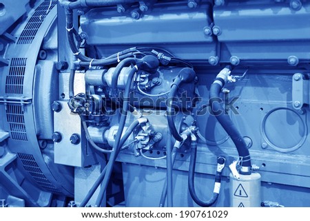 heating system equipment in a boiler room