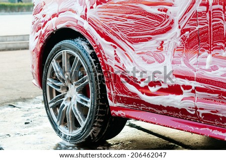 Wash a car