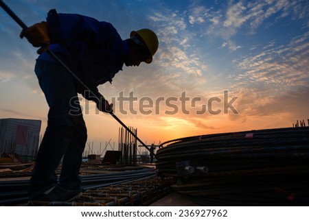 construction worker on construction site