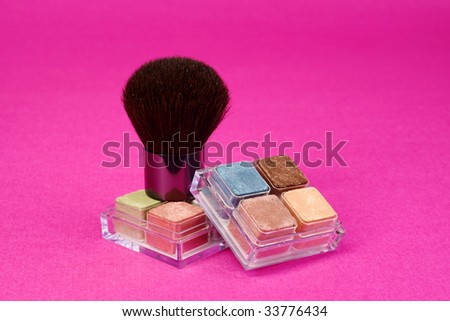 makeup brushes with powder