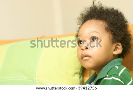 toddler staring into space