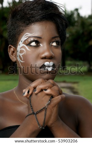 Gothic Makeup on Shutterstock Compainting And Gothic Makeup
