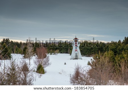 Fort Amherst Light House, Prince Edward Island, Warren Cove Rear Lighthouse, Prince Edward Island