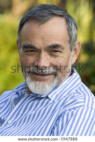 Smiling older man outdoor