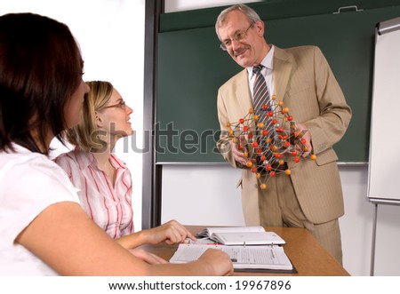 University professor giving a lecture