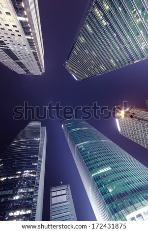 Modern building Landscape in Hong Kong