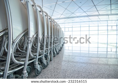 The airport trolley