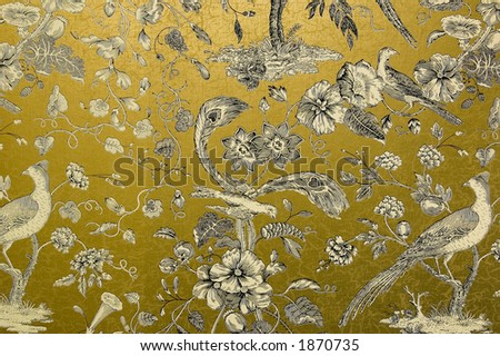 Gold Wallpaper on Ornate Gold Wallpaper Stock Photo 1870735   Shutterstock