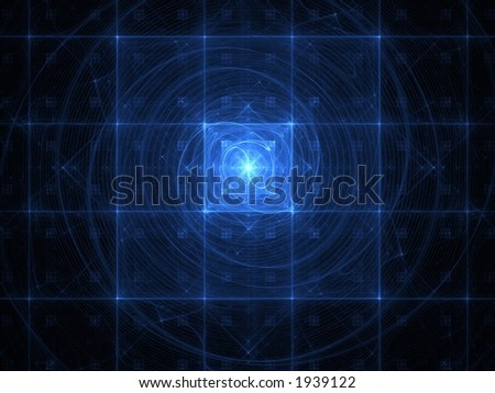 flame fractal grid with spiral