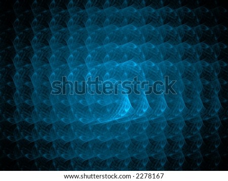 blue flame fractal weave background