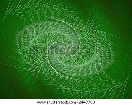 pine green spiral