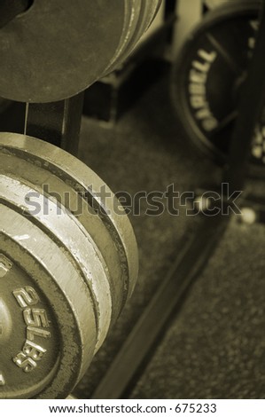 rack of weights