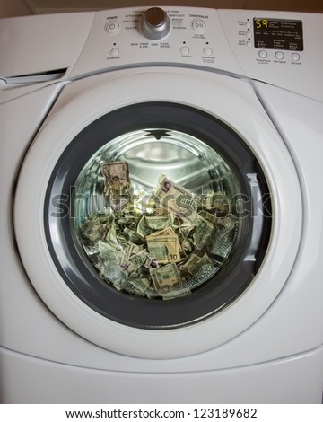 It is not just about clean money.  The criminal way of laundering money is a bit different, but this image gets the point across.