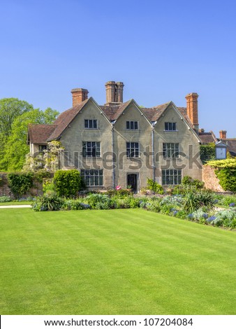 medieval elizabethan country house, warwickshire the uk