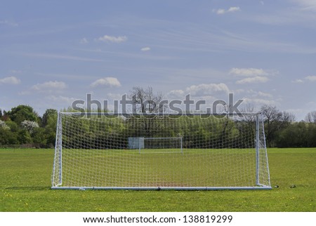 goalposts on a football pitch