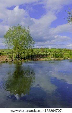 river avon bidford on avon warwickshire england uk